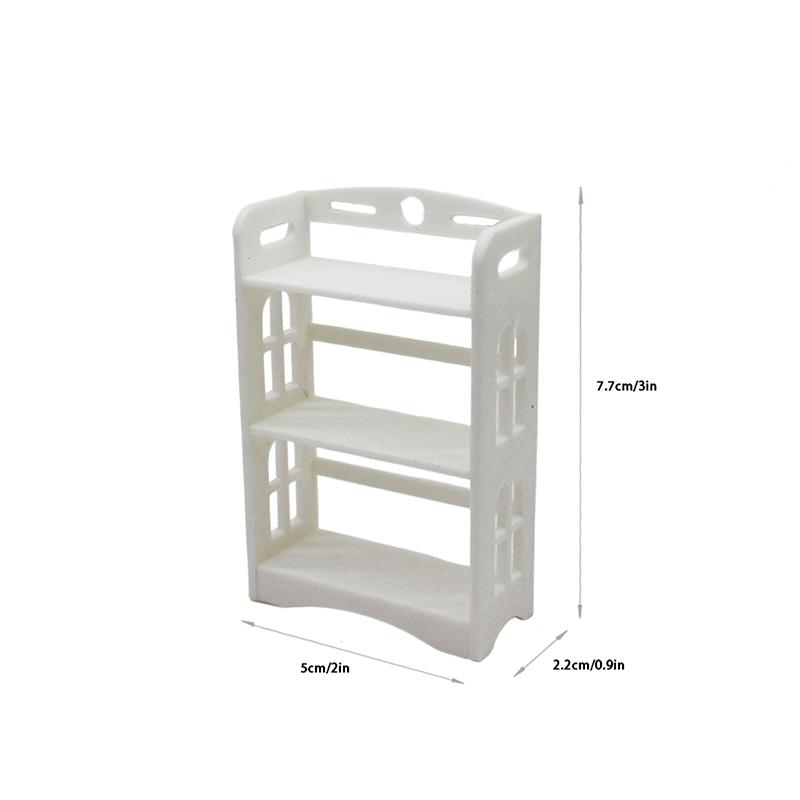 1:12 Dollhouse Miniature Storage Rack Multifunctional Rack Bookcase Furniture Home Model Decor Toy Doll House Accessories