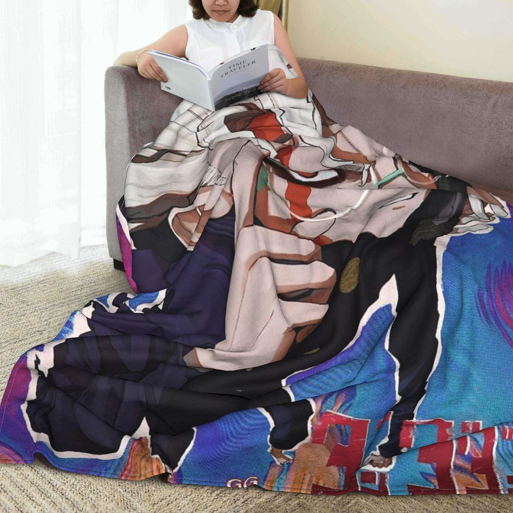 Cartoon Manga Dandadan Action Comedy Creative Blanket Fleece Sofa Throw Blanket for Couch Bedding Travel Throws Bedspread Quilt