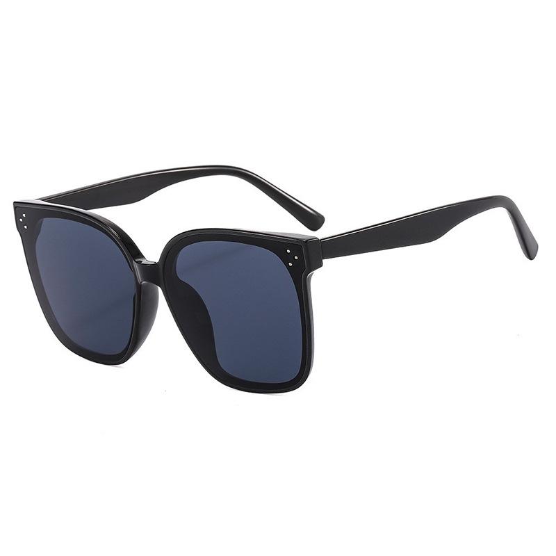 Trendy Korean-Style UV Protection Sunglasses with Large Frames, Popular Among Internet Celebrities Metal Non-Polarized