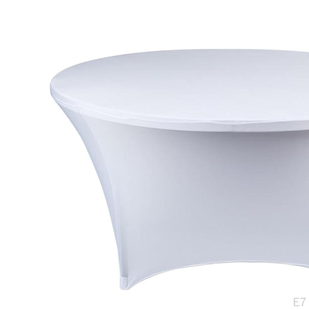 Cocktail Spandex Table Cover Fitted Elastic Tablecloth for Round Tables