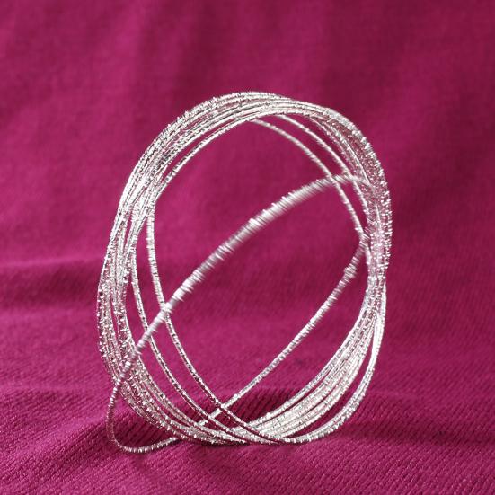 10 adet/takım kadın Kazınmış Çukurlu Daire Bilezik Bileklik Takı Hediye