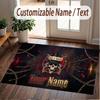 Custom Rug Guns N’ Roses Pattern Print Name Text Soft Non‑Slip Floor Carpet for Home Indoor Decoration
