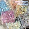 {MX} 1 Box Aurora Shell Flakes Abalone Nail Art Charms Thin Natural Irregular Slice Shell Sequins DIY Manicure Decoration