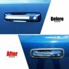 4Pc Plastic Exterior Door Handle Bowl Cover Trim Bezels For Dodge Ram 1500 2018+
