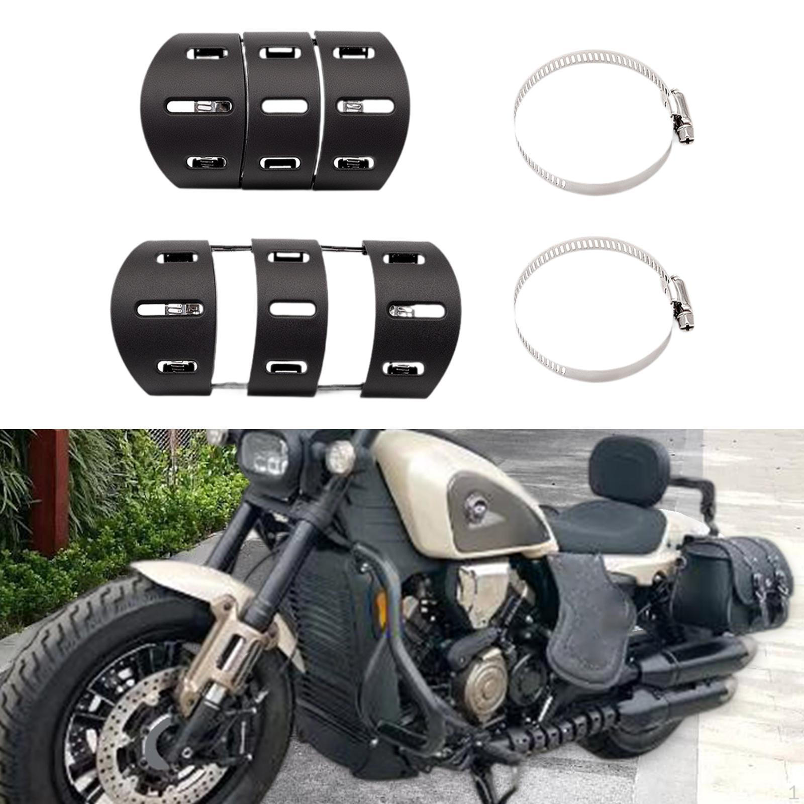 

Motorcycle Exhaust Heat Shield Replacement Easy Installation with Clamps