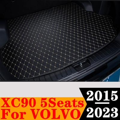 Sinjayer Car AUTO Covoraș pentru portbagaj ALL Weather Coadă Portbagajul Tampă Covor Covor Lateral plat Cargo Liner Cap pentru Volvo XC90 5 locuri