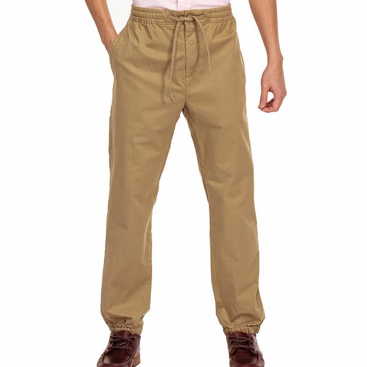 Timberland Knitted Sweatpants Men's Khaki Moderate Cuffed Pants A2B9Q918