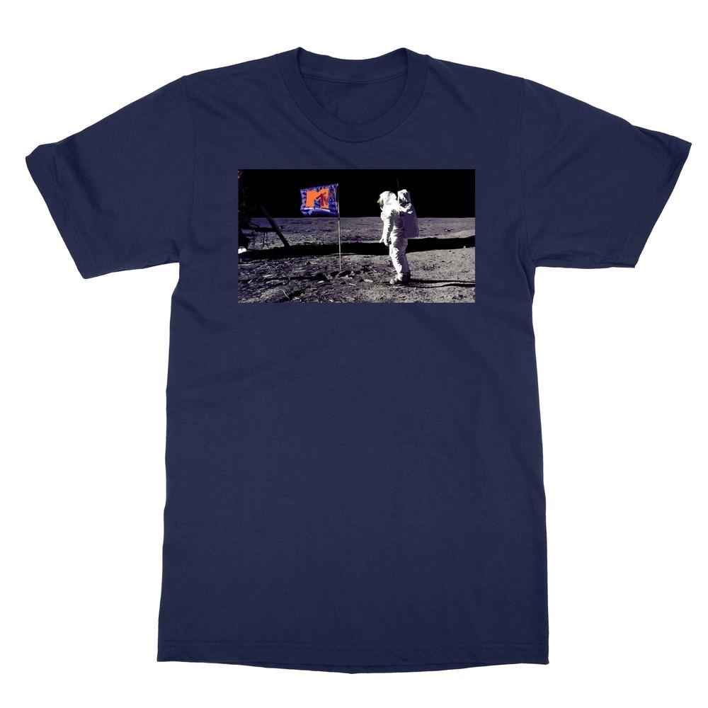 

MTV Man On The Moon Logo Flag Men s T-Shirt Unisex T-Shirt M