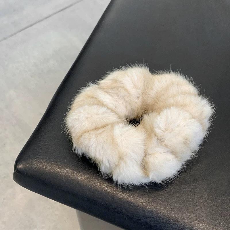 Autumn/Winter Plush Large Hair Rope For Women Exquisite Simulation Mink Headband Scrunchies Fashion Hair Accessories Korean INS