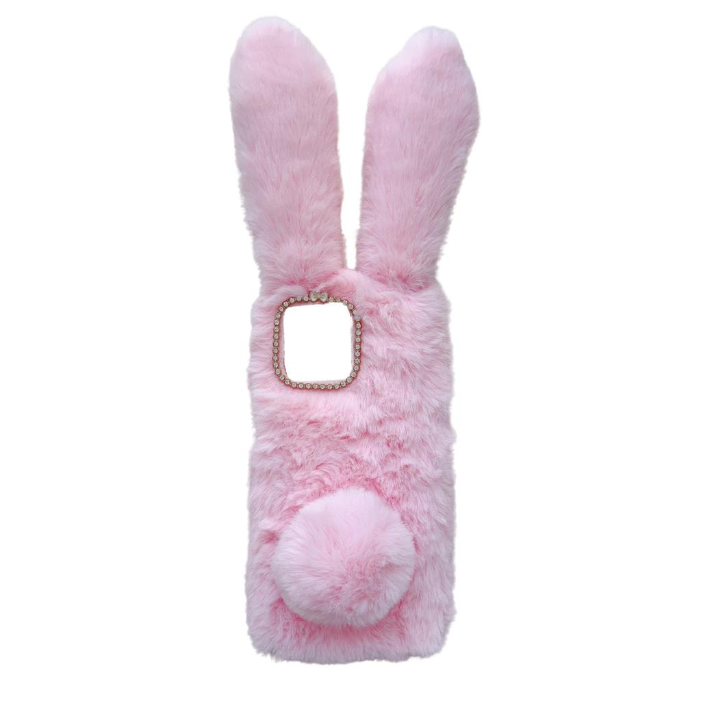 Winter Warm Plush Cute Rabbit Case For Xiaomi 15T 15T Pro 17 Pro Max Redmi 15C Note 15 Pro Plus 14 Poco F8 Pro F8 Ultra Cover