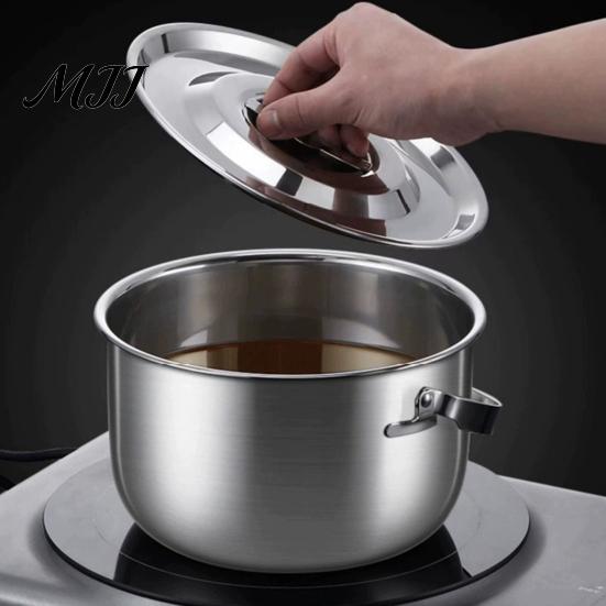 Grease Storage with Lid Bacon Container Strainer Stainless Steel Oil And Fat Separator Handle High Temperature Kitchen Keeper Hot Strain Store