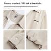 MARK FAIRWHALE Men's Faux Two-Piece Pleated Long Sleeve Shirt