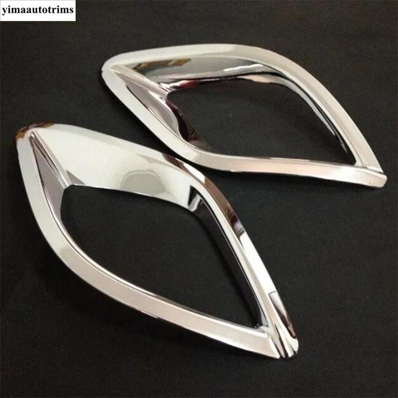 Rear Bumper Fog Lamps Lights Frame Decoration Cover Trim For Mazda CX5 CX-5 2013 2014 2015 2016 ABS Chrome Accessories Exterior