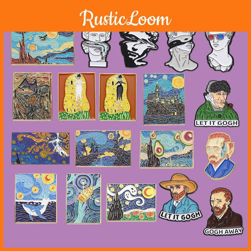 Badge Stylish Metal Brooches With Creative Character Sculptures And Colorful Artistic Finishes For Trendy Lovers Fashion