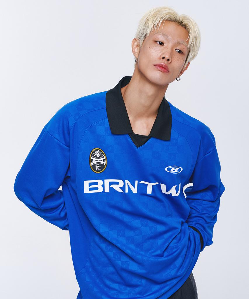 BORN TO WIN Monogram Soccer Jersey [Blue]