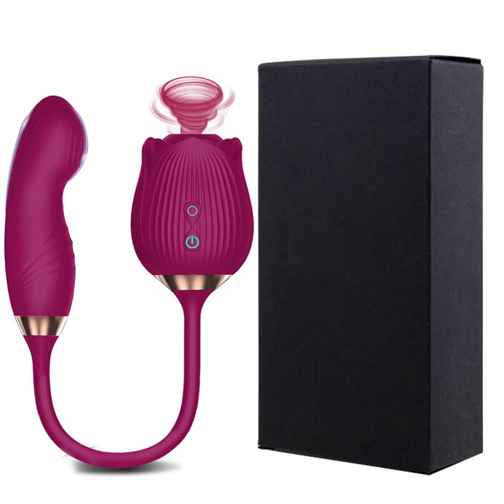 Rose Sucking Licking Vibrator for Women Dildo Clit Sucker Nipple Clitoris Stimulation Vibrators Female Sex Toys for Adults 18+