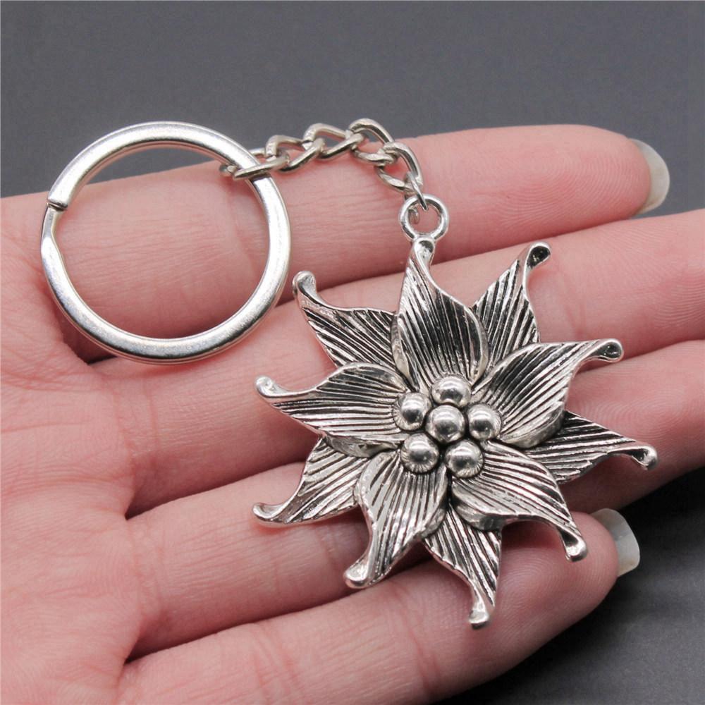 Flower of Life Symbol Sacred Geometry Keychain for Men Best Seller Boho Gift for Her Minimalist School Accessory