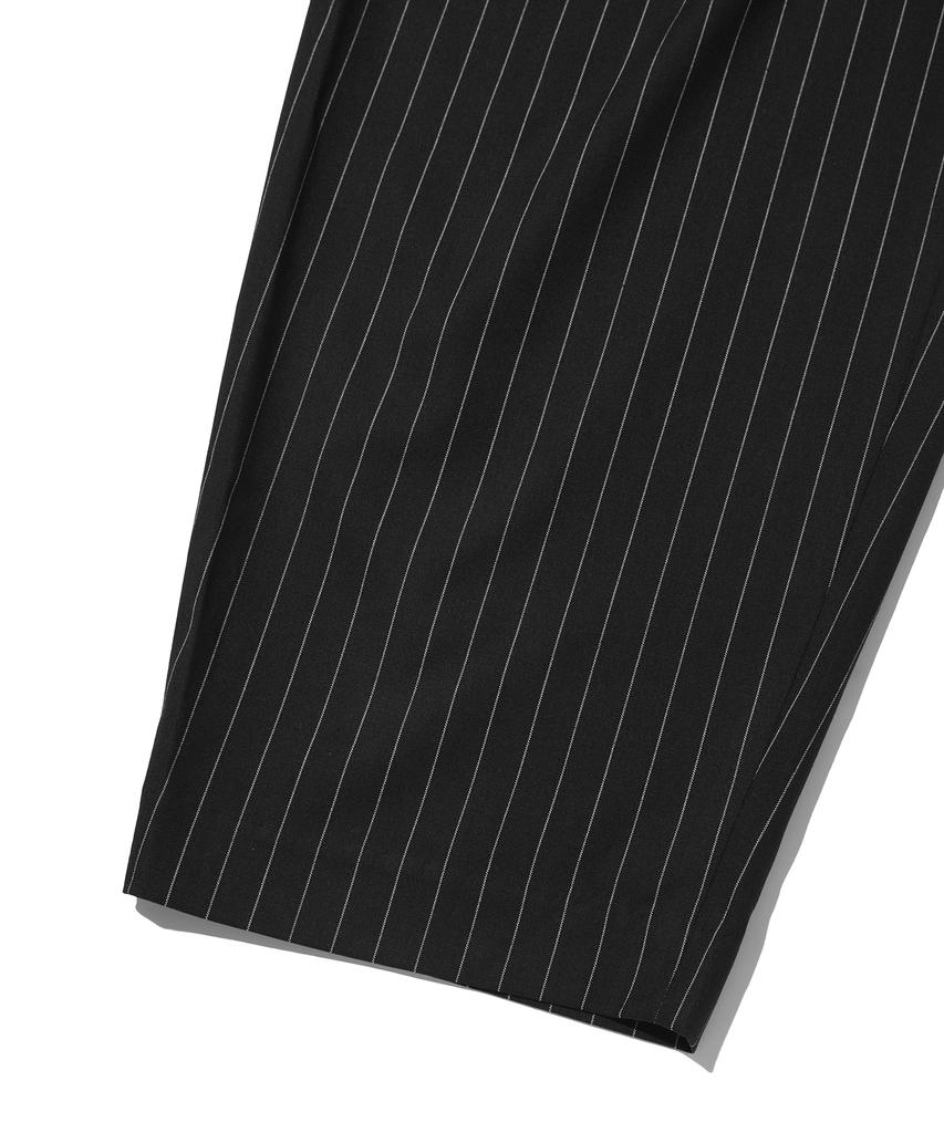 Seuweideu Wide Stripe Slacks [Black]