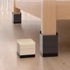 4Pcs Furniture Risers Shock Absorbing Anti-slip Heavy Duty Bed Desk Cabinet Sofa Chair Legs Refrigerator Dryer Washing Machine L-Shaped Lift Riser