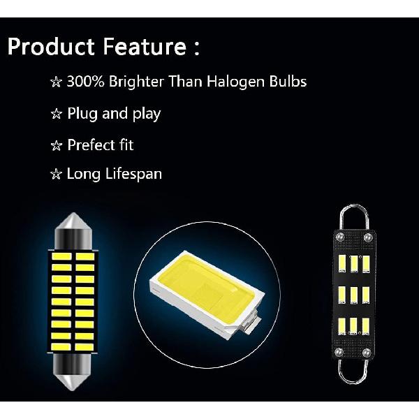 AWALITED 3pcs Interior LED Map Dome Light Bulbs Kit Compatible with 1988 1989 1990 1991 1992 1993 1994 1995 1996 1997 1998 Chevy Silverado, GMC