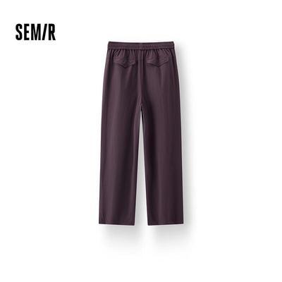 Semir Damen Winter Anti-Statische Fleece Weitbein Kordelzug Hose