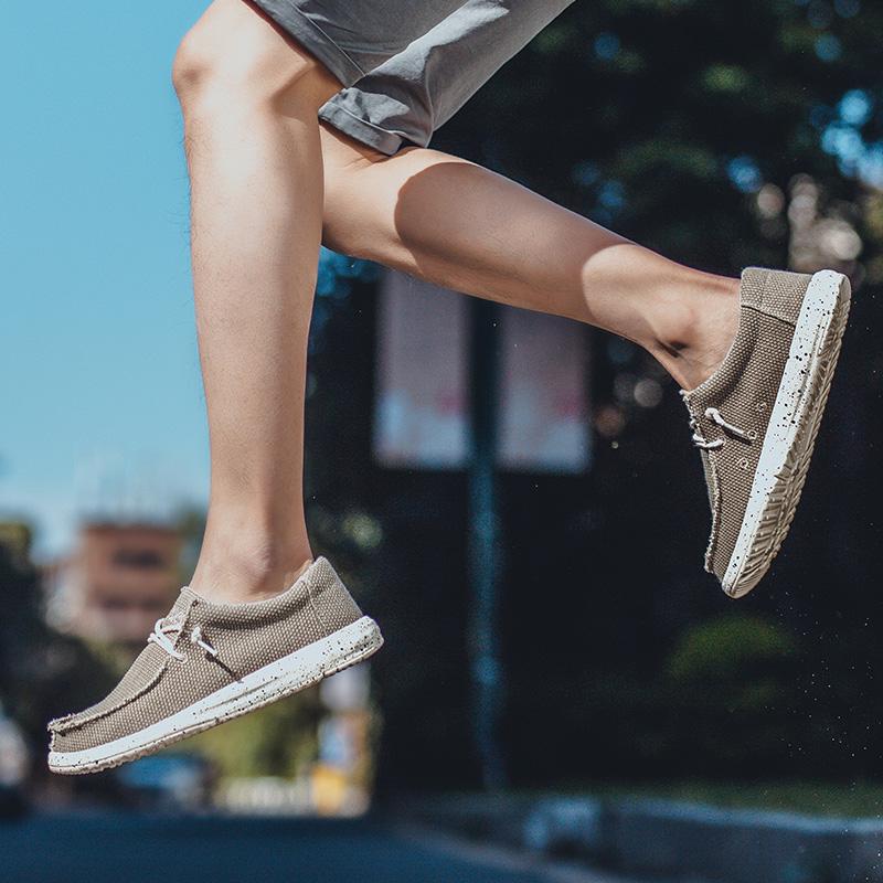 Móda 2025 Móda Pánské ležérní mokasíny Letní plátěné Pohodlné Nové Luxusní značky Designérské Džínové Sportovní Vycházkové boty Tenis Masculino