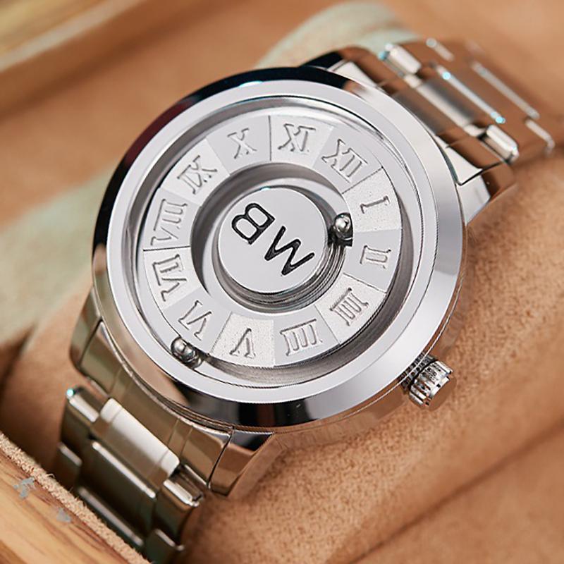 Men Wristwatches Top Brand Luxury Stainless Steel Band Creative Design Unique Men Quartz Watches