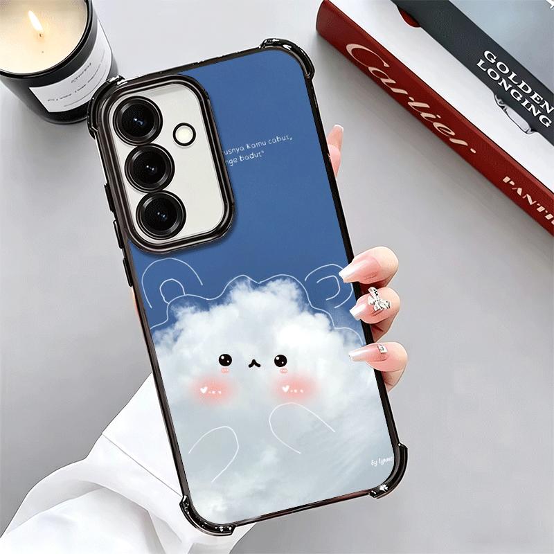Summer Vibes Doodle Art Sky Soft Phone Case For Samsung A17 A27 A07 A37 A57 A16 A56 A15 A55 A14 A54 A13 A53 A26 A36 A25 A35 A24