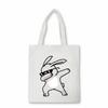 Dabbing Unicorn Panda anime Shopper bag Teenage students reusable canvas bag handbag bag Women's Shoulder tote bag Bolsas