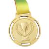 Torch Medal Souvenir Zinc Alloy Sport Match Competition Prize with Ribbon Strap