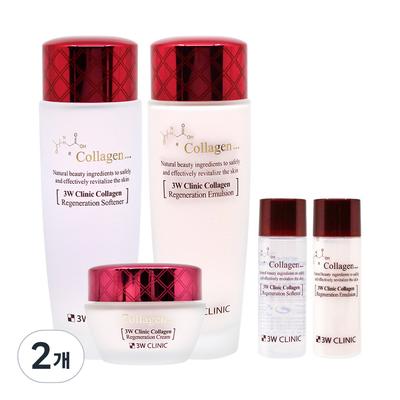 3W Clinic Collagène Soin de la Peau Ensemble 3 Pièces, 2 Unités
