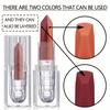 Two-toned Lipstick with a Soft Matte Finish, Long-Lasting and Non-Transferable