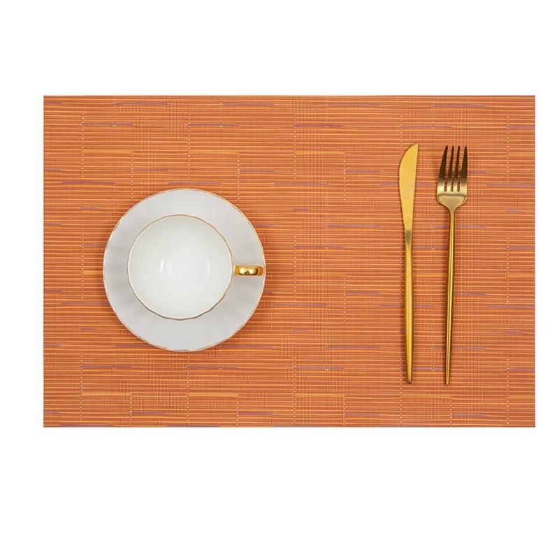 Suport de pahar țesut din PVC Antibacterian Anti-mucegai Covorașe de masă Antiderapant Covoraș pentru mâncare occidentală Izolație Covoraș de masă Covoraș de bucătărie pentru luat masa