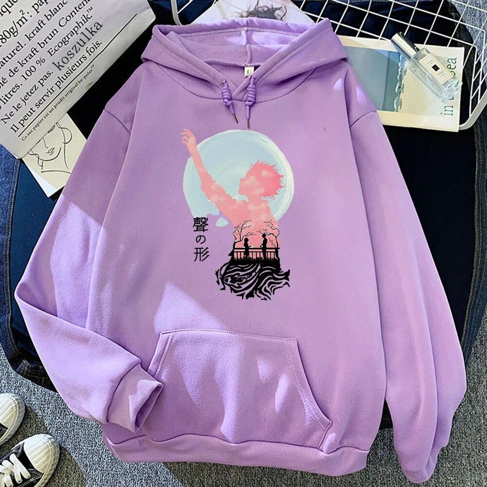 Anime A Silent Voice Hoodies Spring/Autumn Women/men Sweatshirt Koe No Katachi Hoodie Kawaii Clothing Unisex Sudaderas Warm Tops Unisex