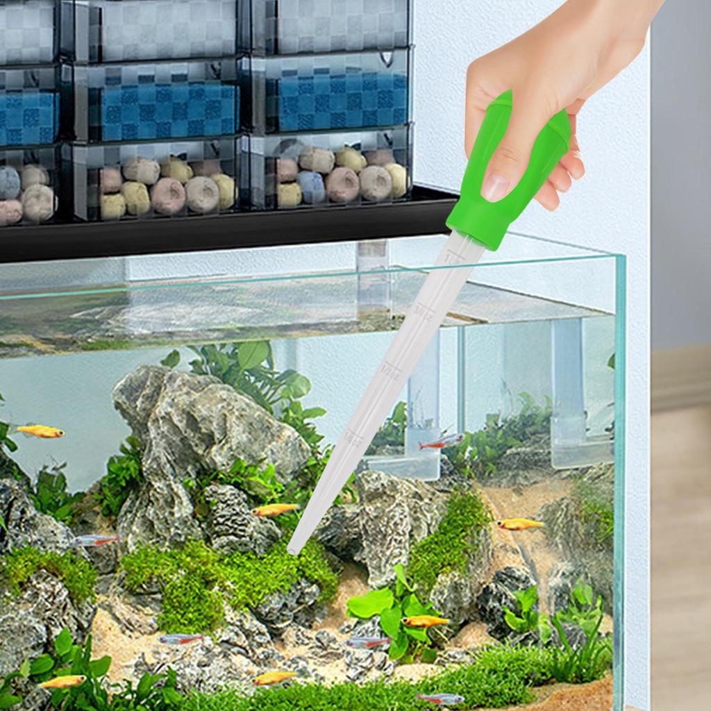 Manual Aquarium Gravel Cleaning Straw Fish Tank Water Changer Aquarium Clean Pipette Dropper For Aquarium Coral Spider Snake