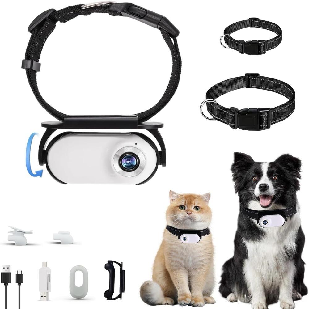 OTG Connection Dog Collar Camera 120 Deg Lens Video Recording Camera New Pet Collar Camera