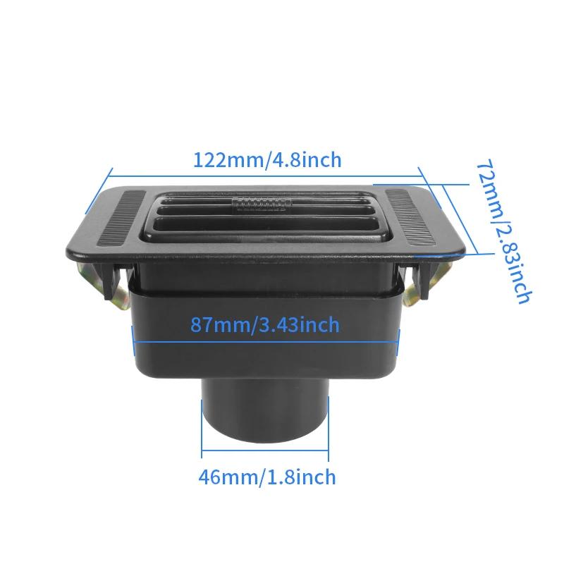 Adjustable Black Air Conditioner Outlet – Wind Direction Vent for Caravan, Motorhome & Camper AC Retrofit