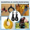 1 Pair Hook and Loop Paddleboard Paddle Holder Strap Rotatable Hook Paddle Clip  Water Sports
