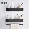 Bathroom Storage Holder Bathroom Shelf  Black Aluminum Bath Shower Shelf  Bath Shampoo Holder Basket Holder Corner Shelf