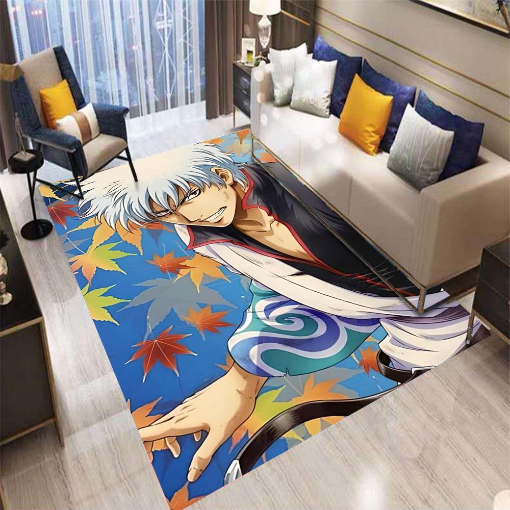 Cartoon Anime Silver Soul Carpet Rugs for Bedroom Rug Dining Room Washroom Floor Mat Living Room Decoration