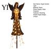Starlight Tassel Garden Stakes Solar Angel Remembrance Light, LED Blessing Statue with Warm Cascading Outdoor Waterproof Decorative Memorial Decor for
