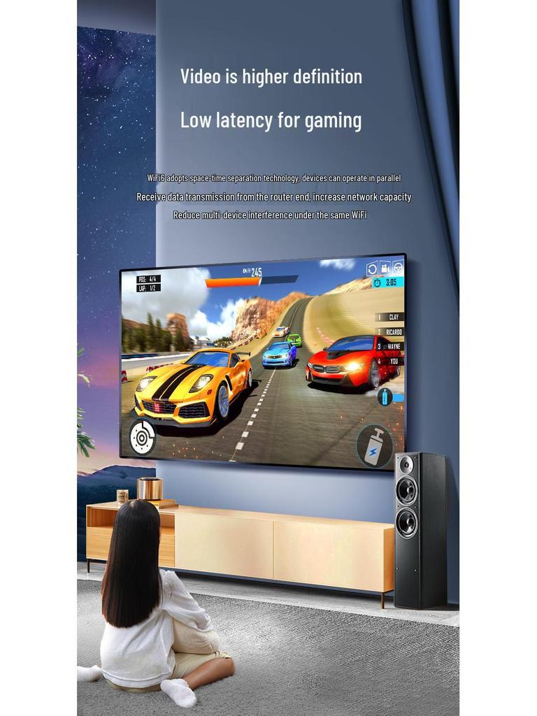 Jinghua 300M Mini WiFi6 Dual-Band USB Network Card with High-Gain Antenna.
