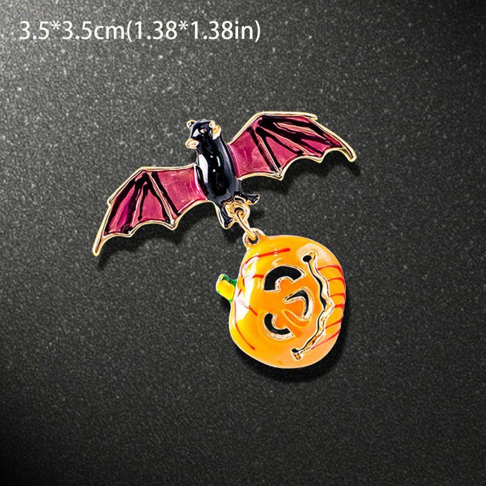 Ghost Pumpkin Lantern Brooch Zinc Zinc Alloy Halloween Brooch Cool   Girls