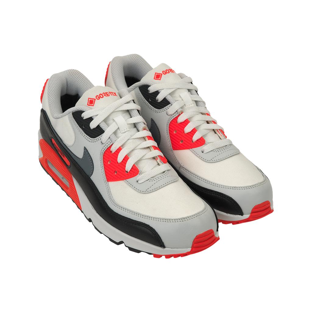 Nike Air Max 90 GORE-TEX Infrared Męskie Sneakersy Summit-White Cool-Grey Bright-Crimson FD5810-101