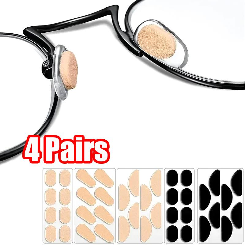 4 Pairs/Stickers Lightweight Wear Glasses Anti Slip Stability Wide Adaptability Skin Friendly Breathable