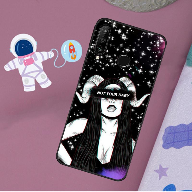 Aesthetic Devil Woman Bad Girl For Huawei Nova 11i 7i 8i 12i 12s Y73 Y70 Y90 Y60 Y72 Y61 Y91 9 10 SE P40 Lite P30 Pro Case