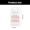 French Style Press On Nail 24 Pcs Glossy Finish Stick on Nail with Fruit Designs Suitable for Work and Social Event