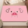 Dog Face Door Mat Puppy Pattern Entrance Rug Cartoon Animals Print Home Soft Non-Slip Welcome Carpet for Indoor Outdoor Decor