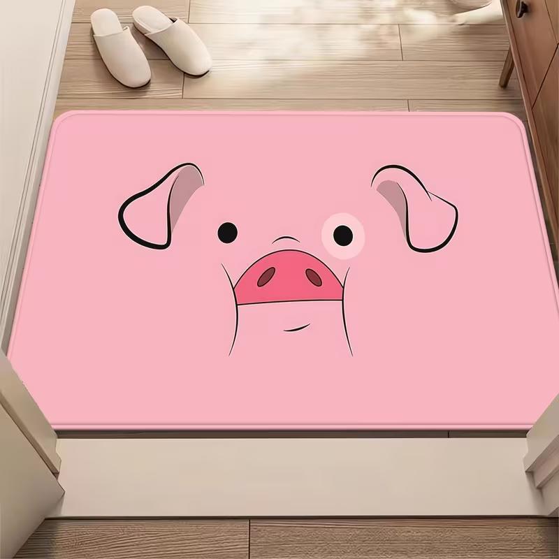 

Dog Face Door Mat Puppy Pattern Entrance Rug Cartoon Animals Print Home Soft Non-Slip Welcome Carpet for Indoor Outdoor Decor 40x60cm