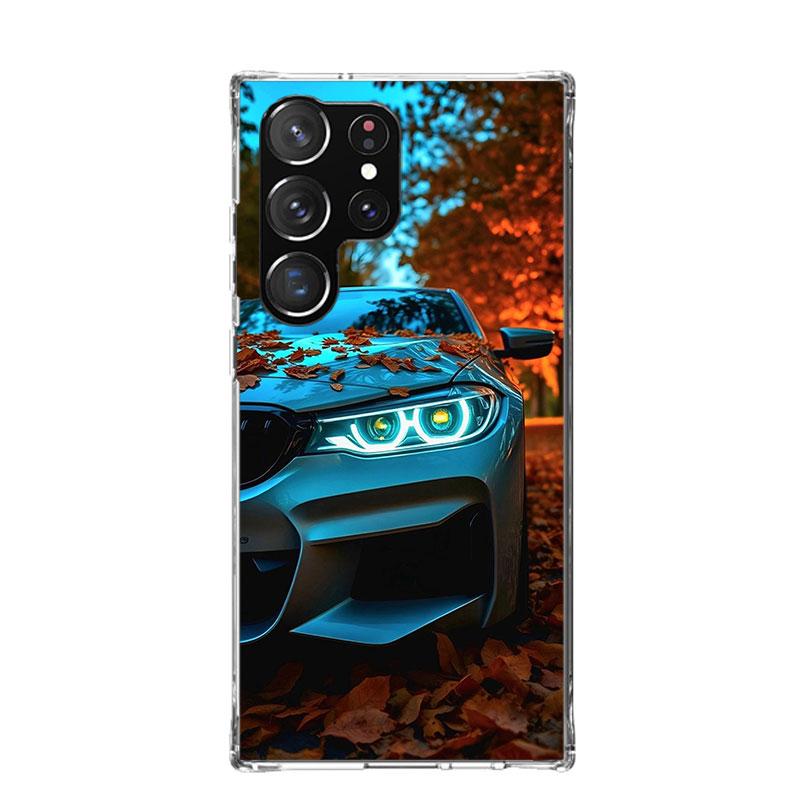 Black White Sport for B-BMW Phone Case For Samsung Galaxy S26 Ultra S23 S24 S25 Edge S20 FE S21 S22 Plus Soft Print Shell Cover